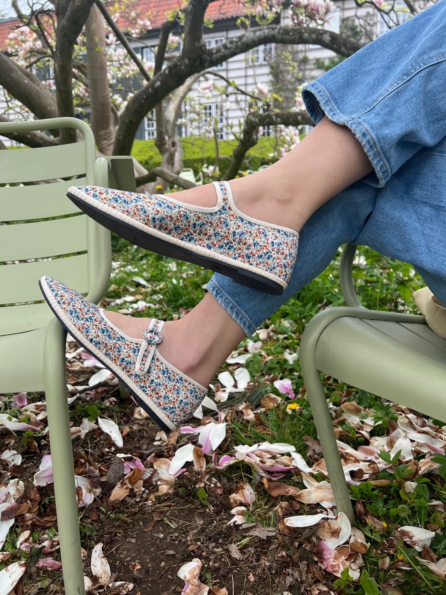 Mary Jane Flats Floral