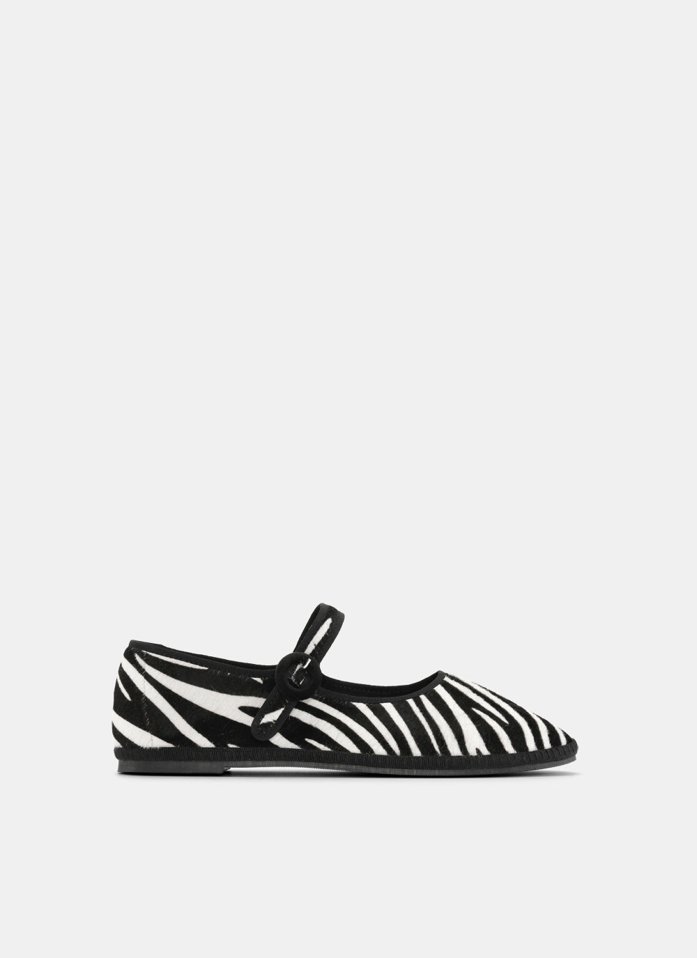 Mary Jane Flats Zebra