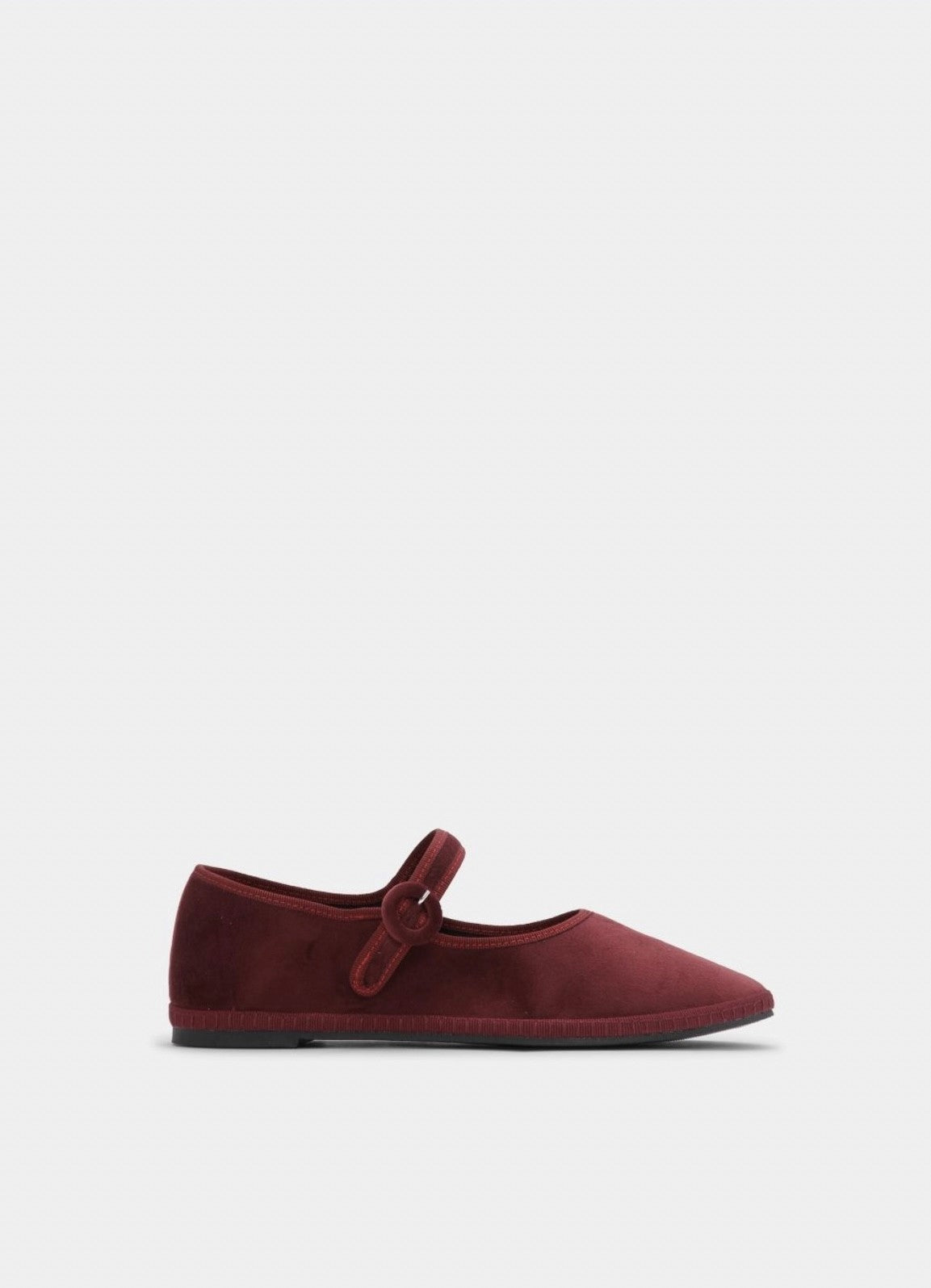 Mary Jane Flats Burgundy