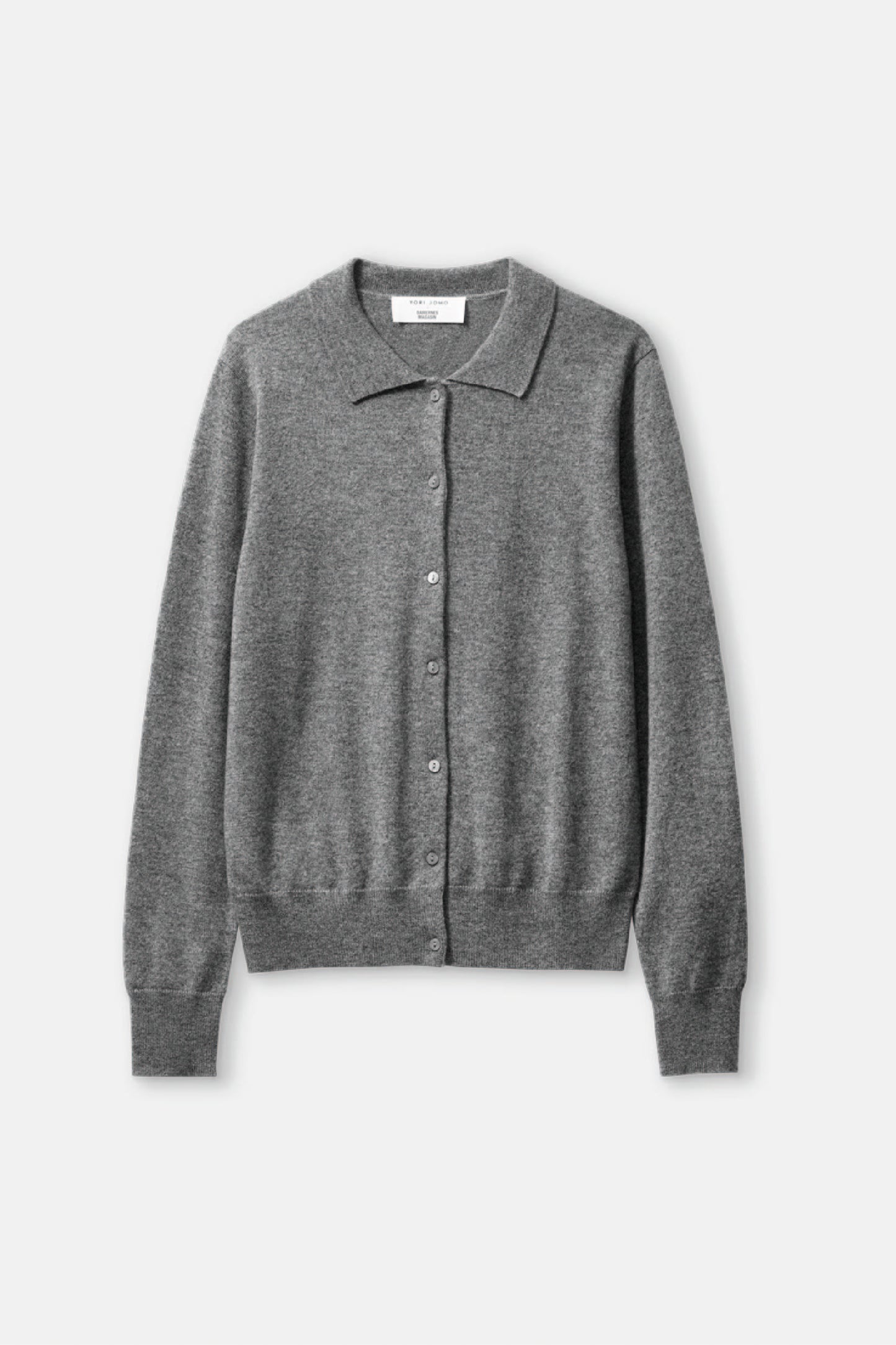 Cashmere Cardigan - Grey Melange